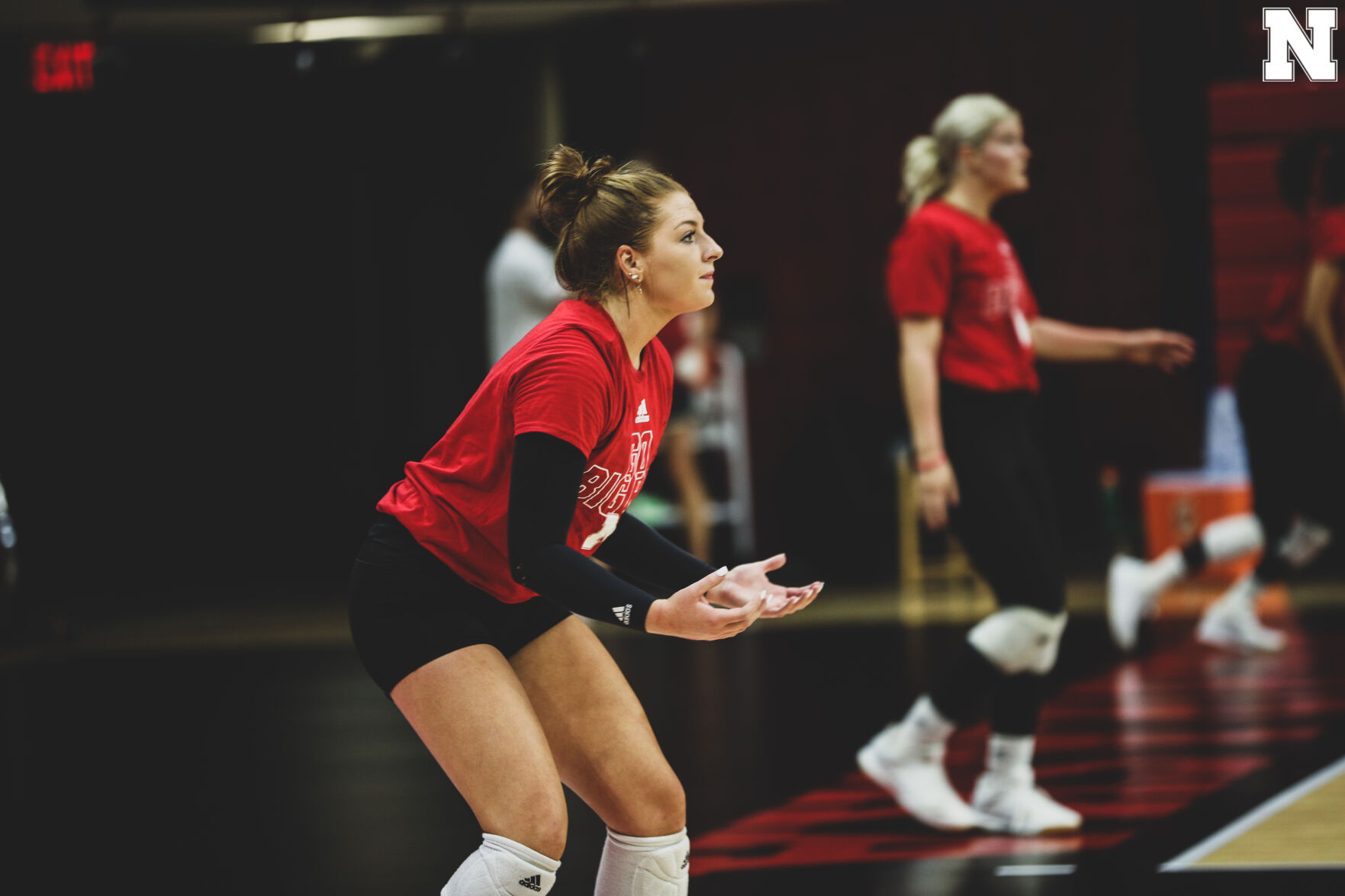 Nebraska volleyball practice, 8.5